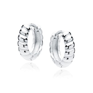 Cercei rotunzi argint Ø13 mm DiAmanti Z1910DER-DIA (Argint 925‰ 2,7 g.)